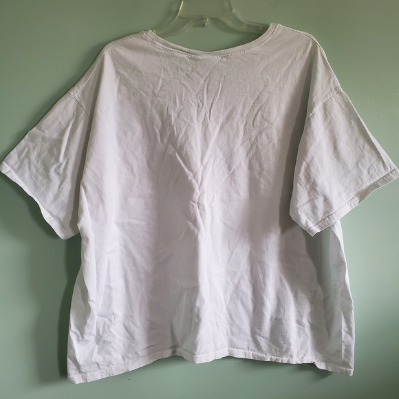 Just My Size White Cotton Top - Picture 2 of 3